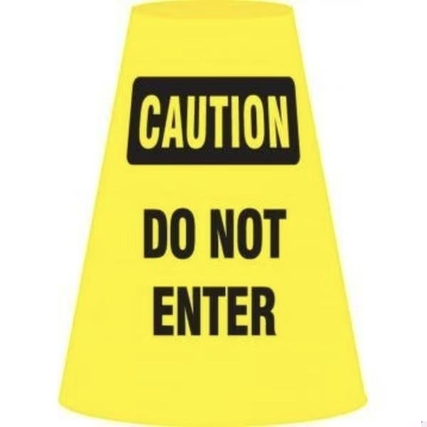 Accuform Traffic Cone Cuff Sleeve, For Use With Standard 18 in and 28 in High Traffic Cones FBC911E - main